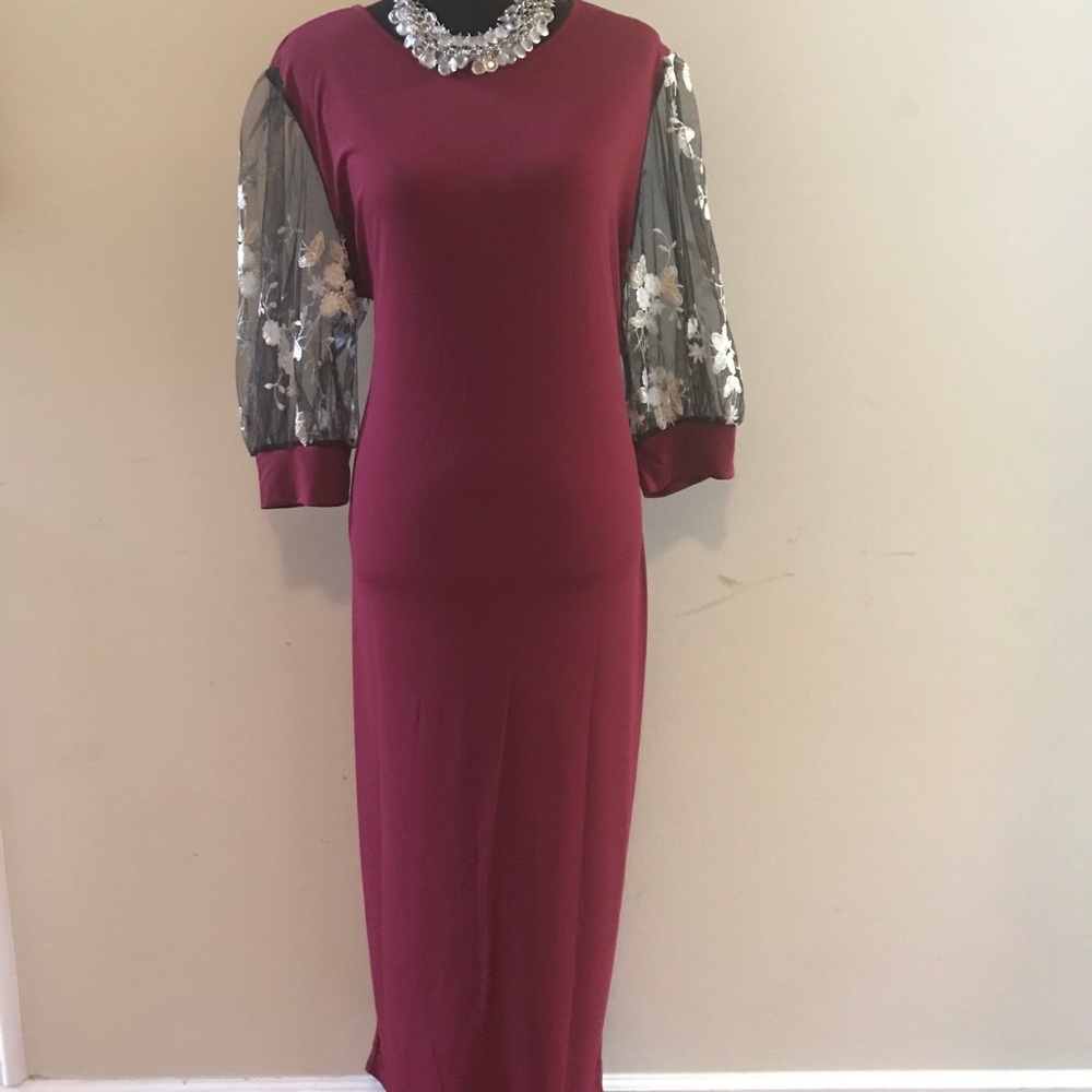 Burgundy Dress